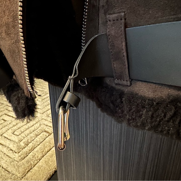 Acne Studios black shearling aviator jacket - Picture 11 of 14